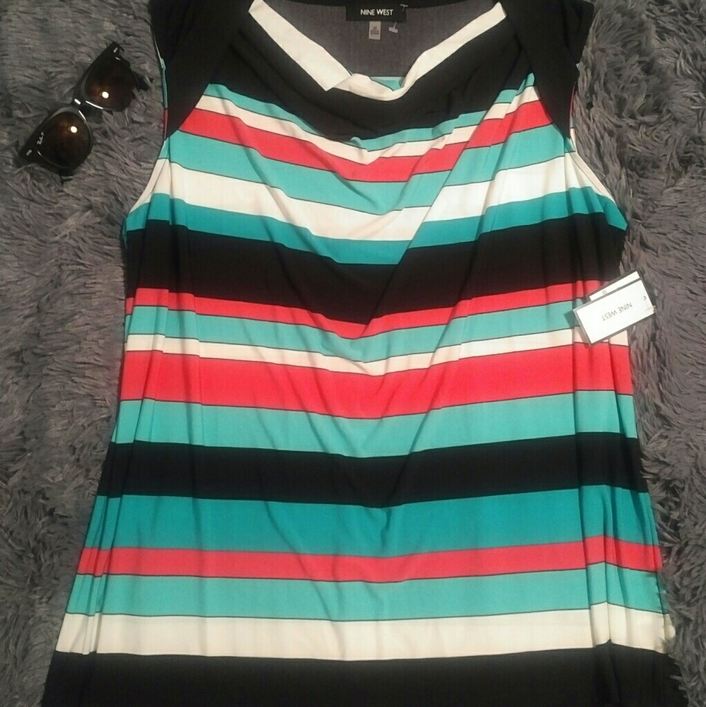 3 for $20 NWT! Nine West 2x long striped tank